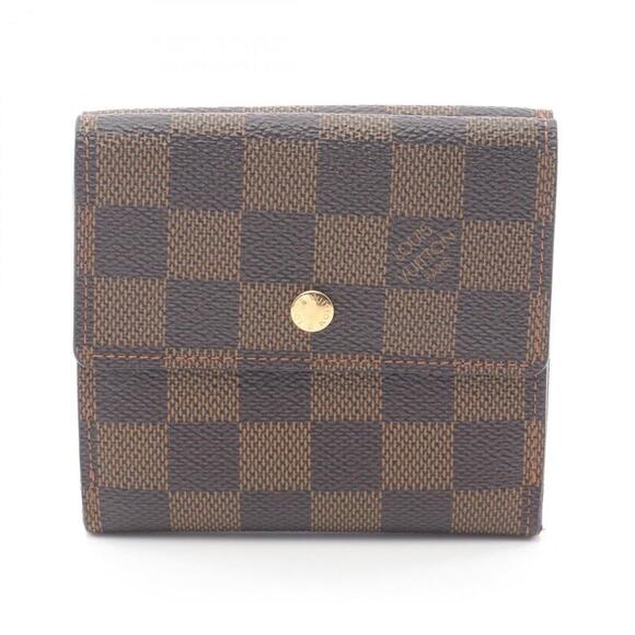 LOUIS VUITTON Brown Damier Leather Wallet - Picture 1 of 10